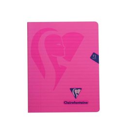 Clairefontaine Clairefontaine schrift mimesys voor ft A5, 72 bladzijden, kaft in PP, gelijnd, geassorteerde kleuren