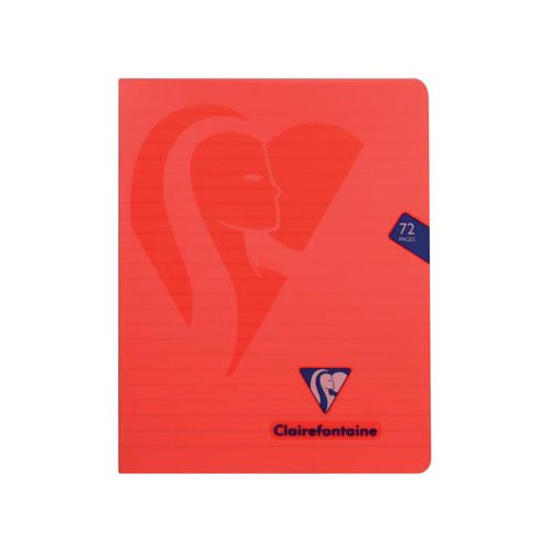 Clairefontaine Clairefontaine schrift mimesys voor ft A5, 72 bladzijden, kaft in PP, gelijnd, geassorteerde kleuren