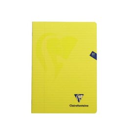 Clairefontaine Clairefontaine schrift mimesys voor ft A4, 80 bladzijden, kaft in PP, gelijnd, geassorteerde kleuren