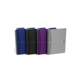 Oxford Oxford Office Essentials spiraalschrift, 180 bladzijden, ft 17,6 × 25 cm (B5), 90 vel, geruit 5 mm, geass