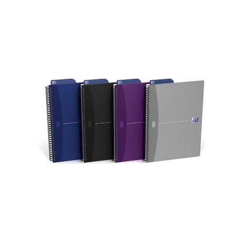 Oxford Oxford Office Essentials spiraalschrift, 180 bladzijden, ft 17,6 × 25 cm (B5), 90 vel, geruit 5 mm, geass