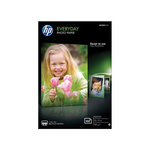 HP HP Everyday fotopapier ft 10x15cm, 200 g, 100 vel, glanzend