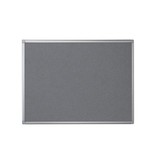 Pergamy Pergamy textielbord met aluminium frame ft 60 x 90 cm, grijs