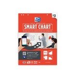 Oxford Oxford flipchartblok Smart Chart, zelfklevend, ft 60 x 80 cm, blanco, pak van 20 vel