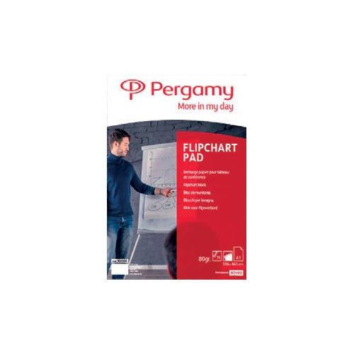 Pergamy Pergamy flipchartpapier 65x98cm en blanco pak 50bl [2st]