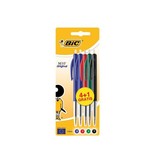 Bic Bic balpen M10, blister 4 + 1 gratis in geassorteerde kleuren