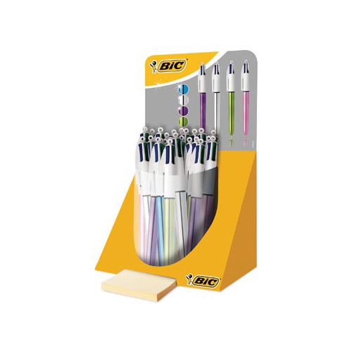 Bic Bic balpen 4 Colours Shine, display met 20 stuks