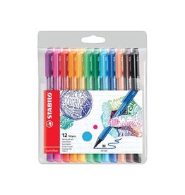 Stabilo STABILO pointMax schrijfstift, 0,8 mm, etui van 12 stuks in geassorteerde kleuren