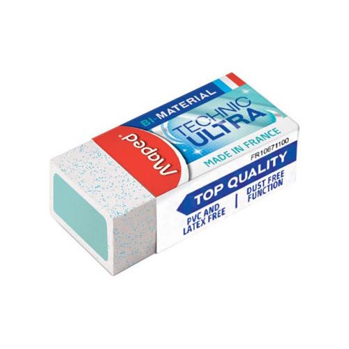 Maped Maped gom Mini Technic Ultra, met kartonnen huls, blister met 2 stuks