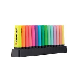 Stabilo STABILO BOSS ORIGINAL Pastel markeerstift, deskset van 15 stuks in geassorteerde kleuren