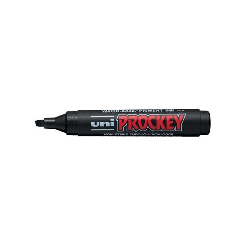 Uni-ball Uni-ball permanent marker Prockey PM-126, schuine punt, large, zwart