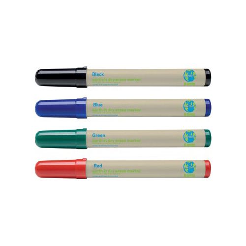 Bi-Office Bi-Office Earth-It whiteboardmarkers, set van 4 stuks in geassorteerde kleuren