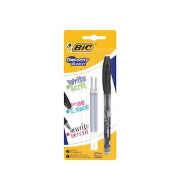 Bic Bic roller Gel-ocity Illusion, zwart, 1 stuk en 2 vullingen