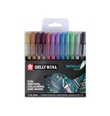 Sakura Sakura roller Gelly Roll Metallic, etui van 12 stuks in geassorteerde kleuren