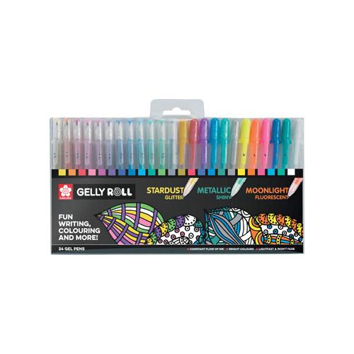 Sakura Sakura roller Gelly Roll Mix, etui van 24 stuks in geassorteerde kleuren
