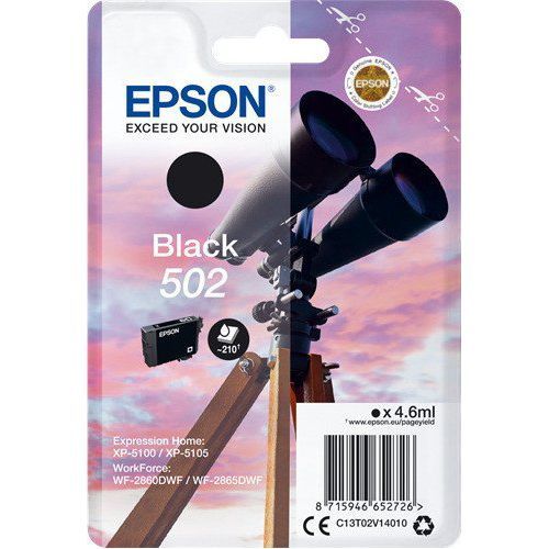 Epson Epson 502 (C13T02V14010) ink black 210 pages (original)