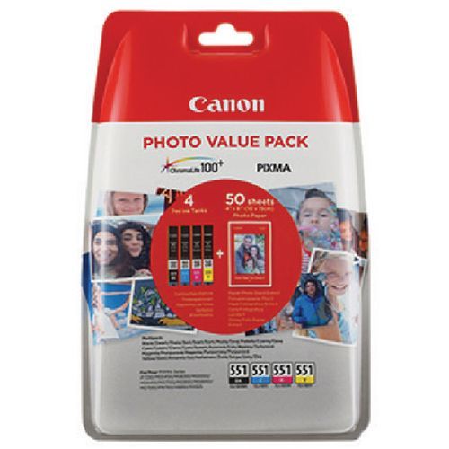 Canon Canon CLI-551 (6508B005) valuepack c/m/y/bk 50bl (original)