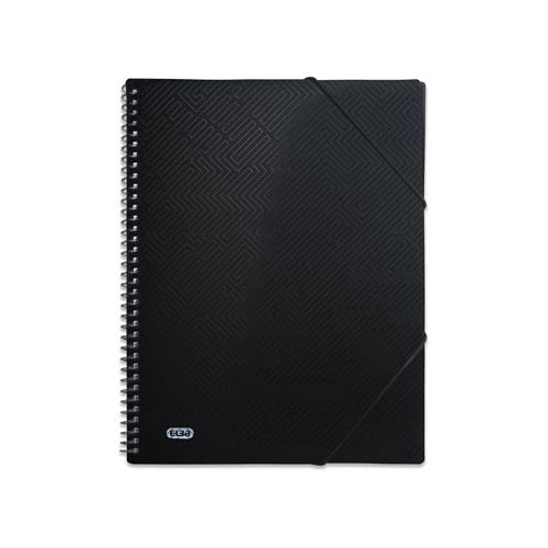 Elba Elba Urban showalbum met spiraal, voor ft A4, 40 tassen, met elastieksluiting, zwart