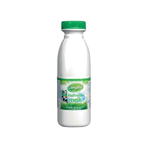 Campina Campina halfvolle melk, 0,5 liter, pak van 6 flessen