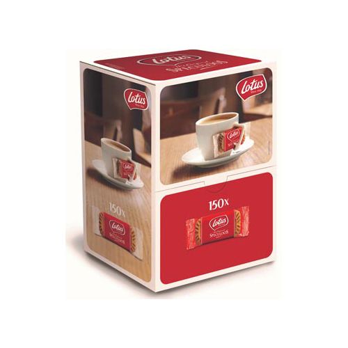 Lotus Lotus koeken, dispenserdoos van 150 individueel verpakte stuks