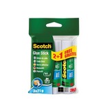 Scotch Scotch lijmstift permanent 21 g, blister van 2 + 1 stuk gratis