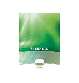 Aurora Aurora Splendid cursusblok, ft A4, 70 g/m², 2-gaatsperforatie, gelijnd, 100 vel