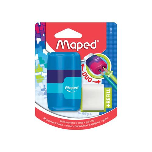 Maped Maped potloodslijper + gom Connect Soft Touch, op blister