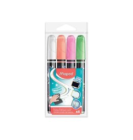 Maped Maped Krijtmarker Wt/Or/Rz/Grn [1st]