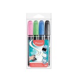 Maped Maped krijtmarker, etui met 4 stuks in geassorteerde kleuren