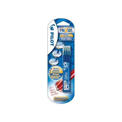 Pilot Pilot vulling Frixion Ball en Frixion Ball Clicker, blister van 3 stuks, blauw