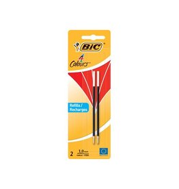Bic Bic vulling voor balpen 4 Colours Medium, blister met 2 stuks, rood