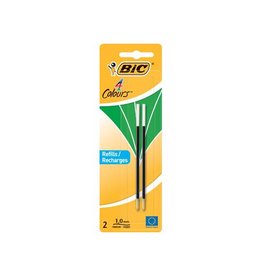 Bic Bic vulling voor balpen 4 Colours Medium, blister met 2 stuks, groen