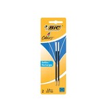 Bic Bic vulling voor balpen 4 Colours Medium, blister met 2 stuks, blauw