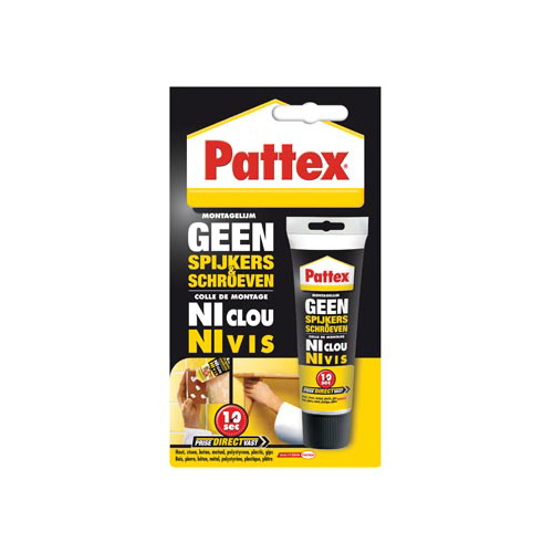 Pattex Pattex montagelijm Geen Spijkers & Schroeven, tube van 50 g, op blister