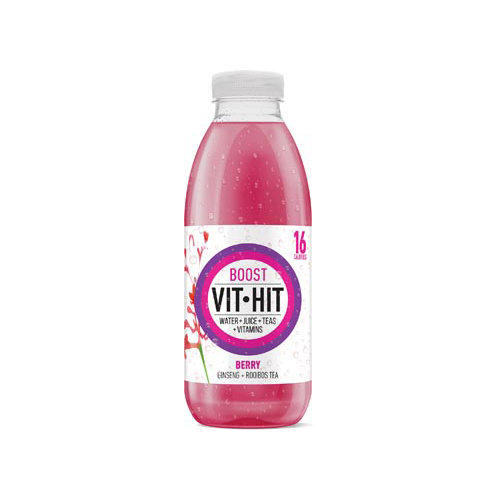 Vit Hit Vit Hit vitaminedrank Boost, flesje van 50 cl, 12 stuks