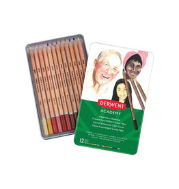 Derwent Derwent aquarelpotlood Academy , blik van 12 stuks in geassorteerde huidtinten