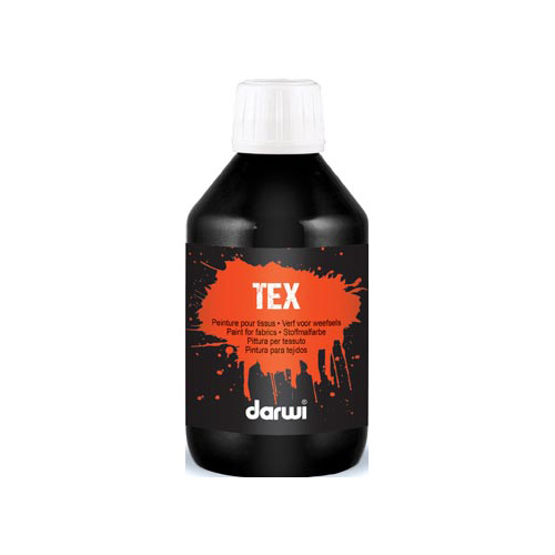 Darwi Darwi textielverf Tex, 250 ml, zwart