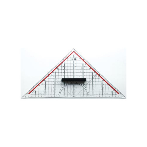 M+R M+R geodriehoek, ft 32 cm, met handvat
