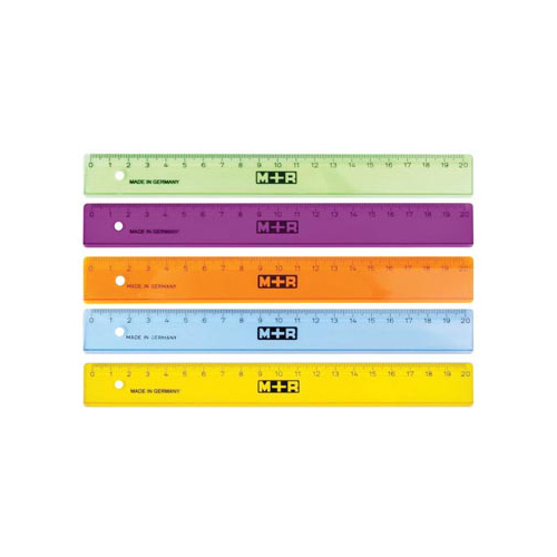 M+R M+R lat, uit plastic, in geassorteerde kleuren, 20 cm