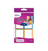Avery Avery Family weerbestendige etiketten, ft 4,5 x 6,5 cm, etui met 16 etiketten in geassorteerde kleuren
