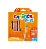 Carioca Carioca kleurpotlood Baby 3-in-1, geassorteerde kleuren, 10 stuks in een kartonnen etui