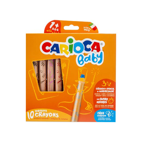 Carioca Carioca kleurpotlood Baby 3-in-1, doos van 10st in assorti