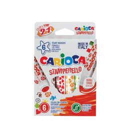 Carioca Carioca stempelstift Stamperello, doos van 6st in assorti