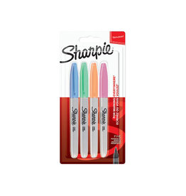 Sharpie Sharpie permanente marker pastel, blister van 4 stuks