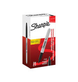 Sharpie Sharpie permanente marker fijn, value pack van 24 stuks (20 + 4 gratis), zwart