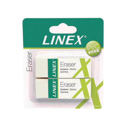 Linex Linex witte gum, blister van 2 stuks