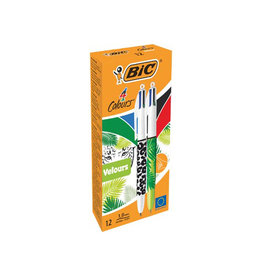Bic 4 Colours Veloers Bp 12X [1st]