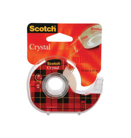Scotch Scotch plakband Crystal ft 19 mm x 15 m — levering per 12