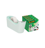 Scotch Scotch verzwaarde plakbandafroller inclusief 4 rollen Scotch magic tape, muntgroen