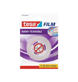 Tesa Tesafilm Hand-tearable, ft 25 m x 19 mm — levering per 6